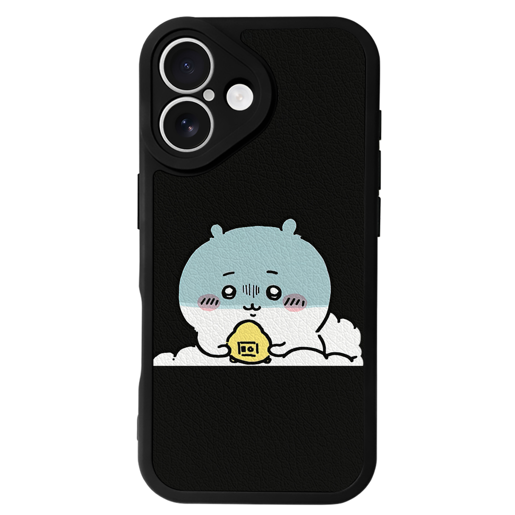 （画像用） ちいかわ ちいかわ Chii-kawa chiikawa 【iPhone 16シリーズ対応】シリコンスマホケース（レザー調） 材質：シリコン